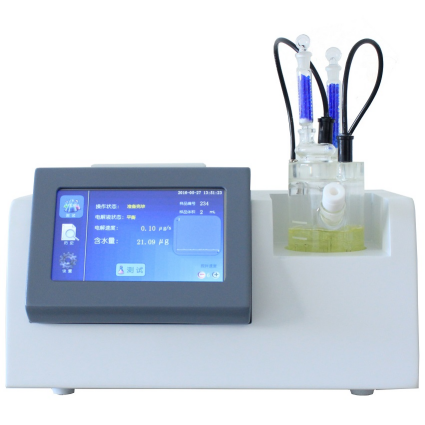 Which substances can be tested by Karl Fischer moisture meter